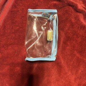 Lilly Pulitzer Clear Mini Bag with Blue Trim